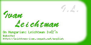 ivan leichtman business card